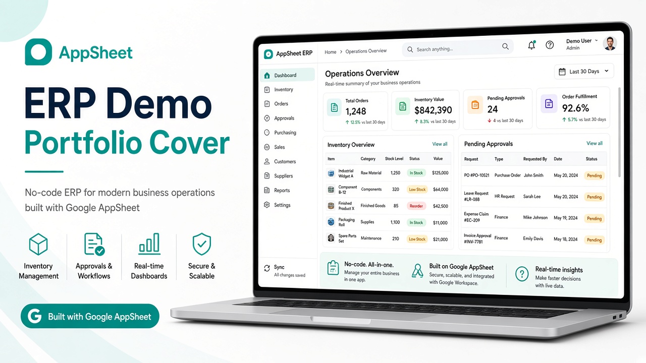 AppSheet ERP Demo — Skylab Solutions