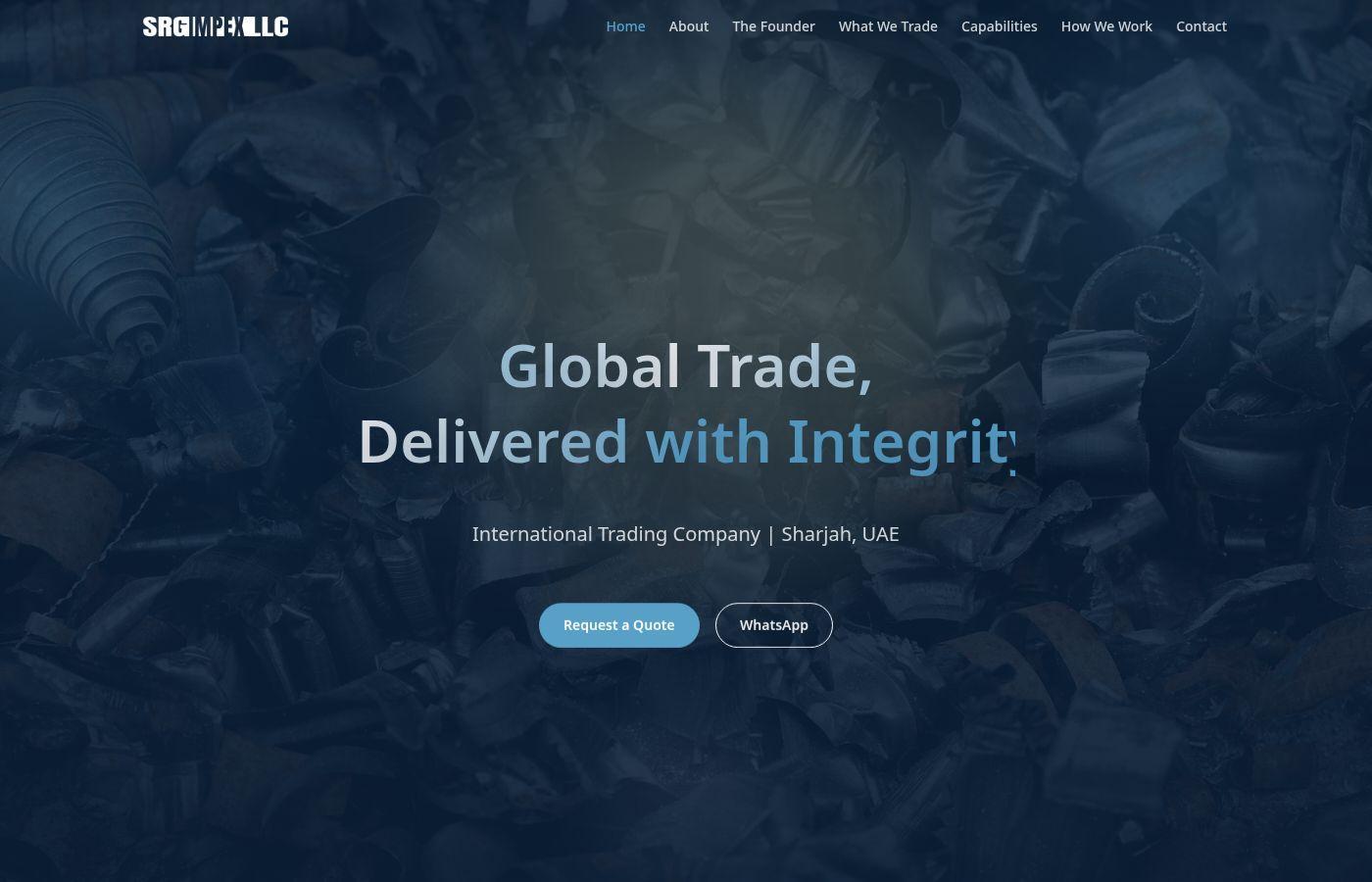 Corporate Website — SRG Impex