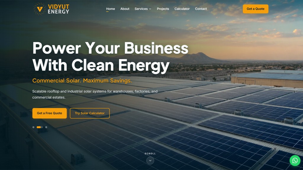 Corporate Website — Vidyut Energies